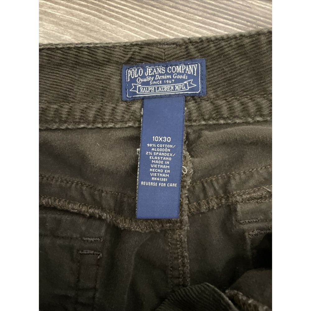 Vintage Polo Jeans Co Ralph Lauren Women Corduroy Pants Brown Bootcut Size 10X30 - Picture 3 of 6